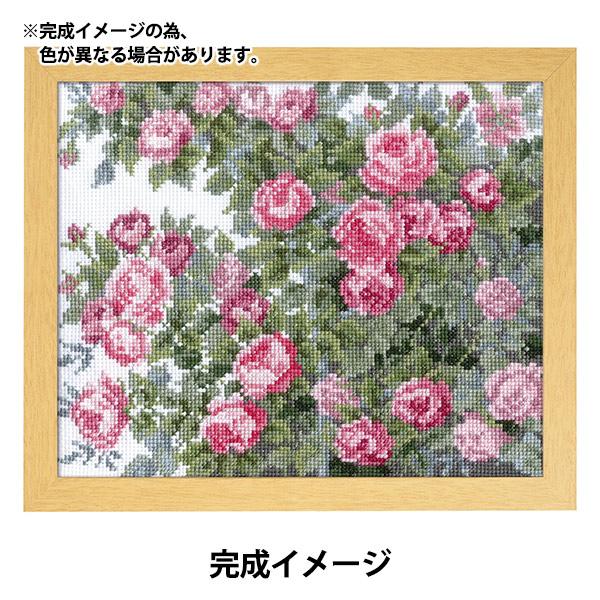 刺しゅうキット 『クロスステッチ刺繍キット オノエ・メグミ 愛すべき花たち オールドローズ 7450...