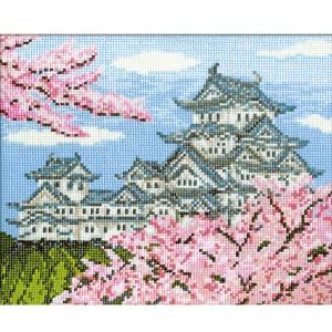 【刺しゅうキットP15】オリムパス 刺繍キット春の姫路城 7...