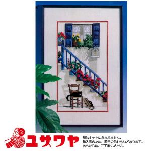 輸入刺しゅうキット 『OOE 輸入刺繍キット 猫のいる風景 A 44137』｜yuzawaya