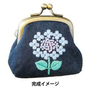 Piece(ピース)刺繍キット 『スミレソラがま口キット 紫陽花 PHC-061-2』