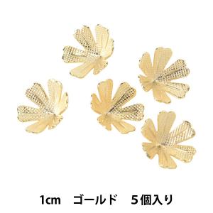 手芸金具 『花パーツ 6花弁 ゴールド 5個入り FP133』｜yuzawaya