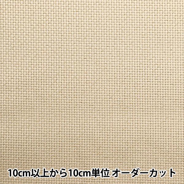 【数量1から】 刺しゅう布 『ラメジャバクロス55 14カウント 55目 ナチュラルベージュ×ゴール...