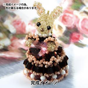 ビーズキット 福うさぎストラップ だるまうさぎ 1｜ビーズ キット