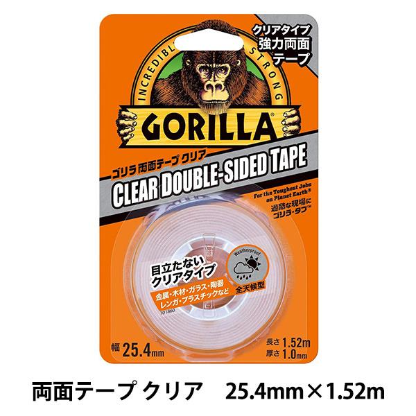 接着テープ 『ゴリラ両面テープ クリア 25.4mm×1.52m 1780』 KURE 呉工業