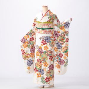 振袖 成人式 フルセット Mサイズ 古典柄 白・...の商品画像