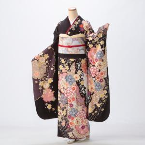 振袖 成人式 フルセット Lサイズ 古典柄 茶系...の商品画像