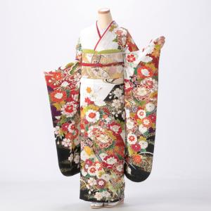 振袖 成人式 フルセット Lサイズ 古典柄 白・...の商品画像