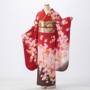 振袖 成人式 フルセット Sサイズ 花柄 赤・ワ...の商品画像