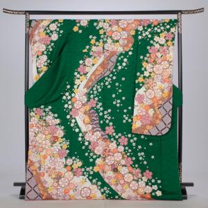 振袖 成人式 フルセット LLサイズ 花柄 グ...の詳細画像1