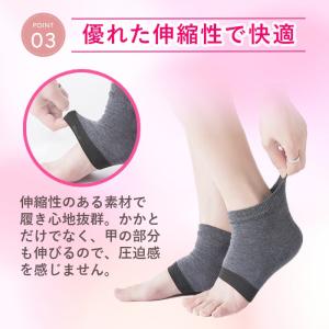 かかとケア 靴下 ひび割れ 対策 角質ケア 3...の詳細画像4