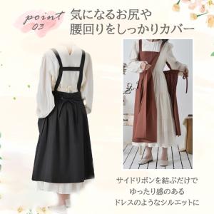 エプロン ドレス おしゃれ 大きいサイズ 保育...の詳細画像4