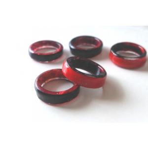 漆風 赤 リング 指輪 アクセサリー レディース オシャレ アクリル