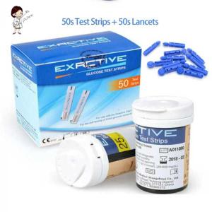 EXACTIVE VITAL Blood Glucose 50s Test Strips + Lan...