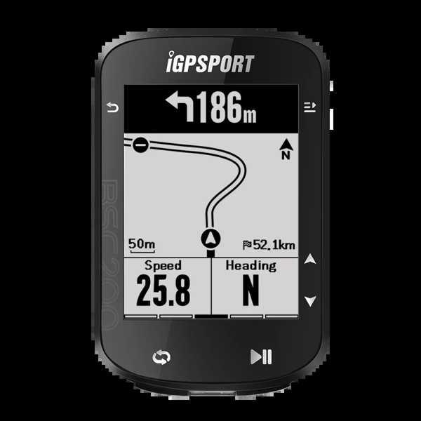 ワイヤレスGPSバイクコンピューター Bluetooth IGPSPORT-BSC200付きバイクコ...