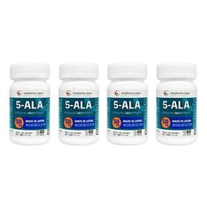 5-ALA サプリメント 50mg ネオファーマ アミノレブリン酸 60粒 4個セット まとめ買い 日本製