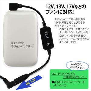 USB昇圧 アダプター L型 12V ファン付...の詳細画像1