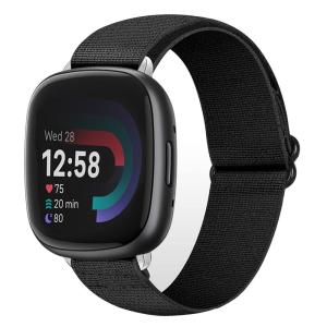 PONATTENO 時計バンドFor Fitbit Sense 2 交換バンド Versa4 用バンド 替えベルト ナイロン弾性 伸縮性ゴム