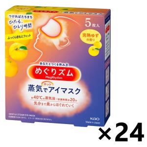 ケース販売!!】めぐりズム 蒸気でホットアイマスク 無香料 5枚 24箱 1