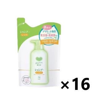 【ケース販売!!】カウブランド 無添加シャンプー しっとり つめかえ用 380ml×16袋 牛乳石鹸｜yyshop