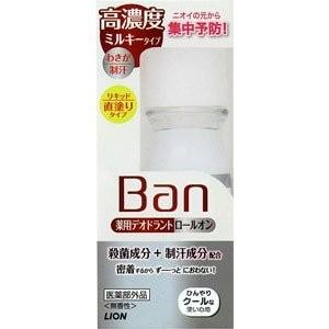 Ban デオドラント ロールオン 高濃度ミルキータイプ 30ml ライオン デオドラント剤