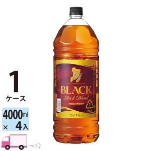 ブラックニッカ 送料無料 リッチブレンド 40度 4L×4本 1ケース 4000ml
