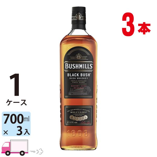 ブッシュミルズ ブラックブッシュ アイリッシュウイスキー 700ml 40度 正規品 3本 送料無料...