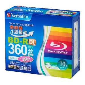 バーベイタム (Verbatim) 1回録画用 ブルーレイディスク BD-R DL 50GB 片面2層 1-6倍速 10枚 ディーガ など国｜yyy-store