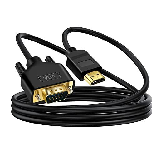 ANNNWZZD HDMI VGA 変換ケーブル 1080p@60Hz HDMI to VGA モニ...