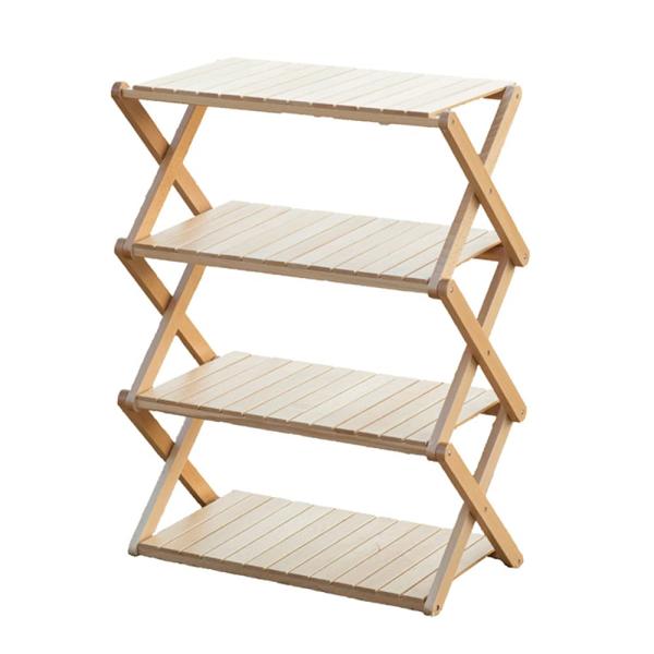 S&apos;more(スモア) Woodi Folding Rack ラック キャンプ 4段ラック 56*2...