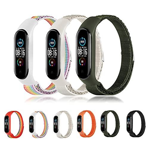 DUOGIO 3セットxiaomi mi band 7 交換ベルト xiaomi mi スマートバン...