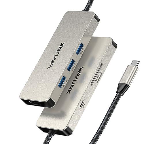 WAVLINK 7-in-1 USB Cドッキングステーション、マルチポートアダプタ、4K HDMI...