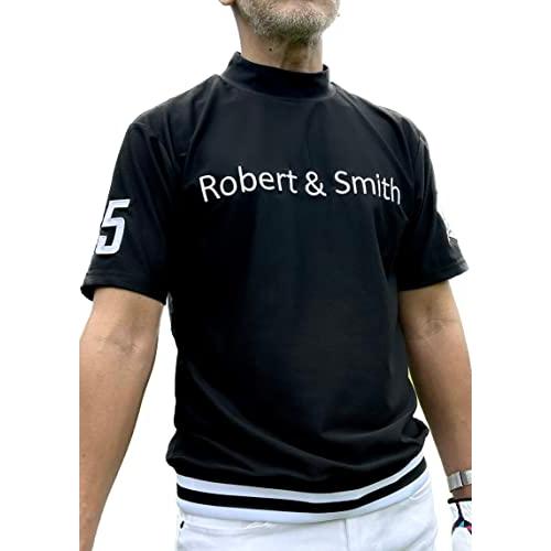 Robert&amp;Smith ポロシャツ メンズ ゴルフウェア モックネック ストレッチ ギフト (L,...