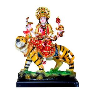 eSplanade Maa Durga MATA Rani 像 アイドル ホームマンディール用 (8インチ) | Navratri Pooja | D｜yyya-shop