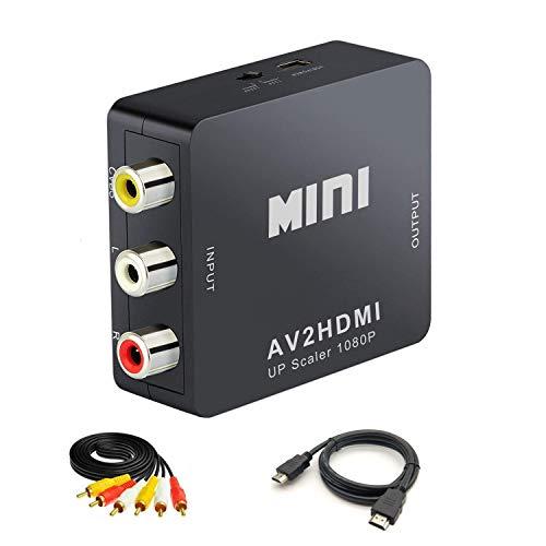 AV to HDMI 変換コンバーター RCA to HDMI 変換器 コンポジットRCA ケーブル...