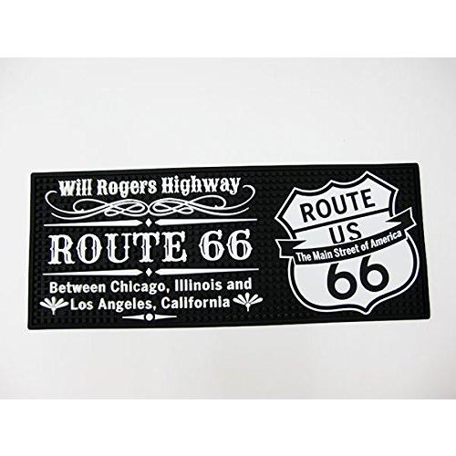 ルート66（ROUTE 66）・バーマット/グラスマット（ビッグサイズ） アメリカ おしゃれ 輸入 ...