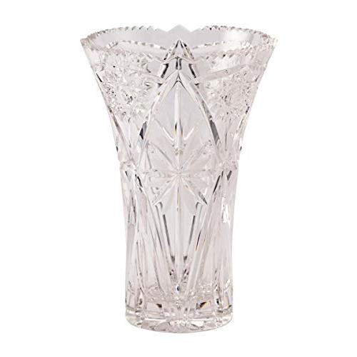 エルベクリスタル(Elbe Crystal) 花瓶「ニッツァ」（クリア）25cm