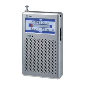 朝日電器 AM/FMポケットラジオ シンプルで使いやすい ER-P60F｜yyya-shop