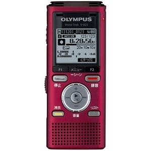 OLYMPUS 4GB ICレコーダー VoiceTrek V-822 RED レッド 送料無料（沖縄県を除く）｜yz-office