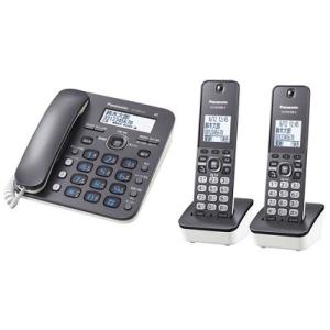 Panasonic 子機2台付き デジタルコードレス電話機 VE-GD32DW-H ダークメタリック 送料無料（沖縄県を除く）｜yz-office