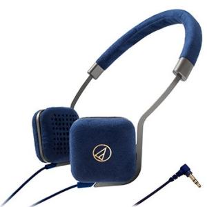 オーディオテクニカ audio-technica スエード調人工皮革 ポータブルヘッドホン ATH-UN1 NV ネイビー｜yz-office