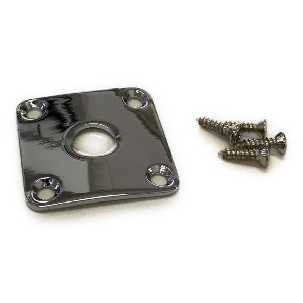 YJB PARTS 角型メタルジャックプレート(カーブド) クローム 日本製 (メール便のみ送料無料...