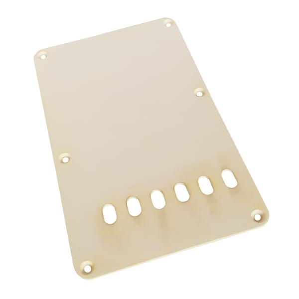 YJB PARTS ストラト用バックプレート ビンテージタイプ レリックエイジドホワイト1P (メー...