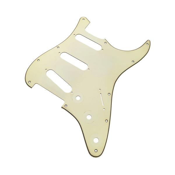 YJB PARTS ST STD/70's ストラト用ピックガード レリックミントアイボリー3P イ...