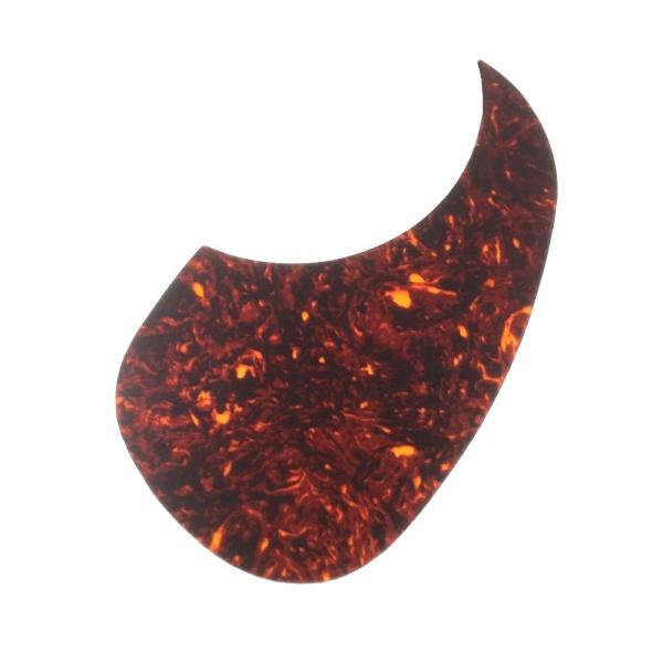 YJB PARTS アコギ用ピックガード ティアドロップ型茶べっ甲 0.5mm厚 (メール便対応)