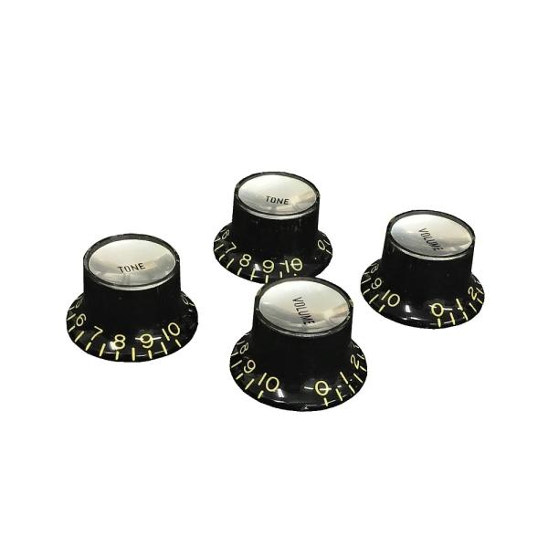 YJB PARTS リフレクターノブ(Vintage Tint) ビンテージブラック/シルバープレー...