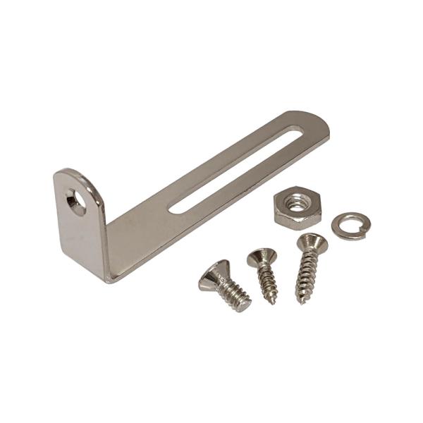 YJB PARTS LPピックガードブラケット ブラス製インチサイズ モダンスタイル ニッケル (メ...