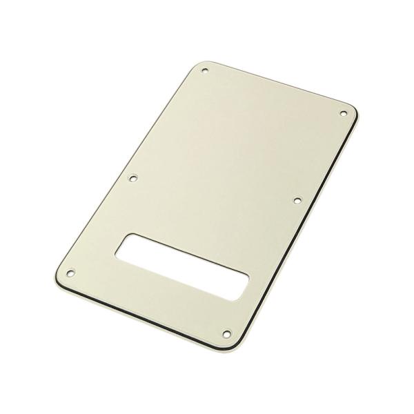 YJB PARTS ストラト用バックプレート ラージホールSTDタイプ ミントアイボリー3P (メー...