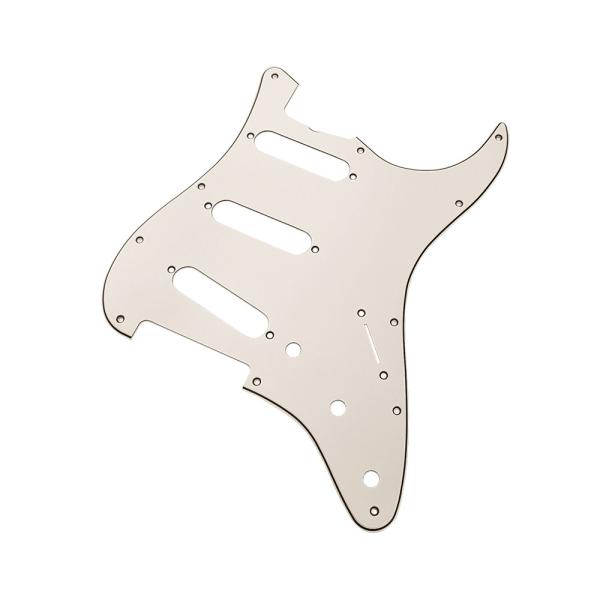 YJB PARTS ST'65 ストラト用ピックガード エイジドホワイト3Ply インチ 日本製 (...