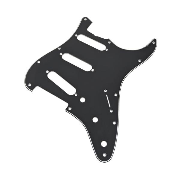 YJB PARTS ST'65 ストラト用ピックガード ブラック3Ply インチ 日本製 (メール便...