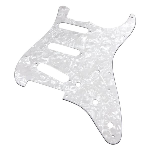 YJB PARTS 20080 ST60's用ピッ クガード ホワイトパール3P イン チ (メール...